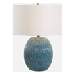 Uttermost Elysia Textured Table Lamp in Blue