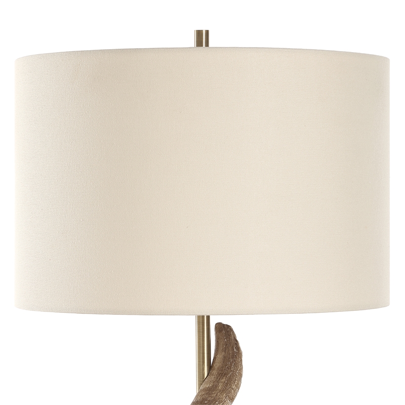 Uttermost Rams Horn Table Lamp in Brown