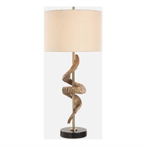 Uttermost Rams Horn Table Lamp in Brown