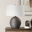 Uttermost Chelsom Ribbed Table Lamp in Bronze