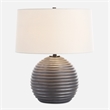 Uttermost Chelsom Ribbed Table Lamp in Bronze