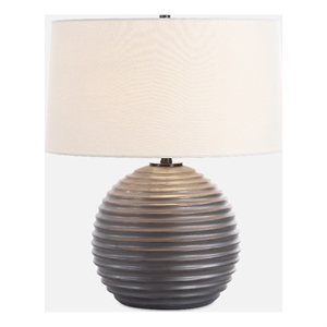 Uttermost Chelsom Ribbed Table Lamp in Bronze