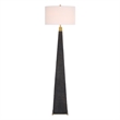 Uttermost Lathey Tapered Floor Lamp in Black