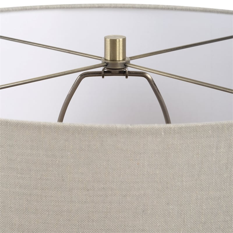 Uttermost Maliyah Linen Table Lamp in Beige