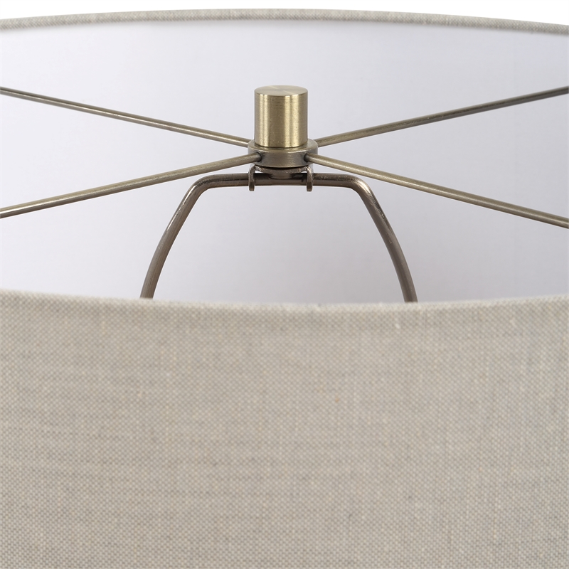 Uttermost Maliyah Linen Table Lamp in Beige