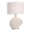 Uttermost Duostacked Ceramic Table Lamp in White