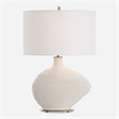 Uttermost Duostacked Ceramic Table Lamp in White