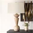 Uttermost Cullum Geometric Table Lamp in Sand