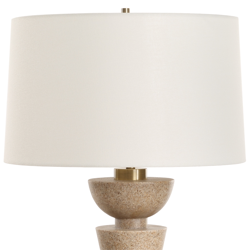 Uttermost Cullum Geometric Table Lamp in Sand