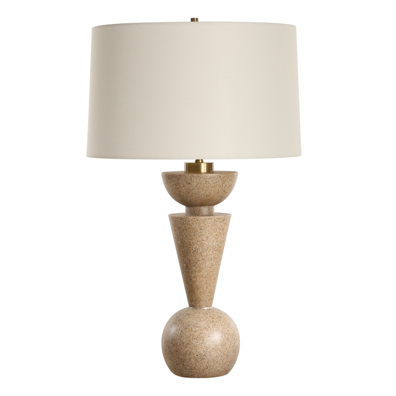 Uttermost Cullum Geometric Table Lamp in Sand