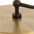 Uttermost Irwin Curved Brass Floor Lamp in Bronze