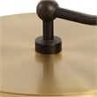 Uttermost Irwin Curved Brass Floor Lamp in Bronze