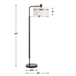 Uttermost Richie Black Floor Lamp