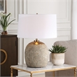 Uttermost Raylan Textured Table Lamp in Brown