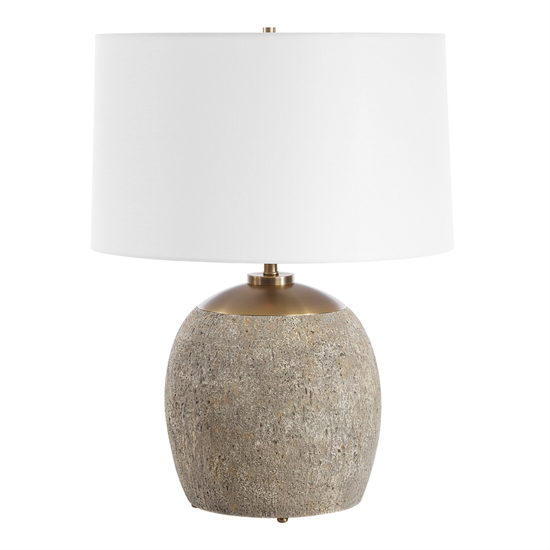 Uttermost Raylan Textured Table Lamp in Brown