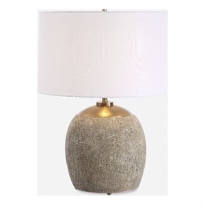 Uttermost Raylan Textured Table Lamp in Brown