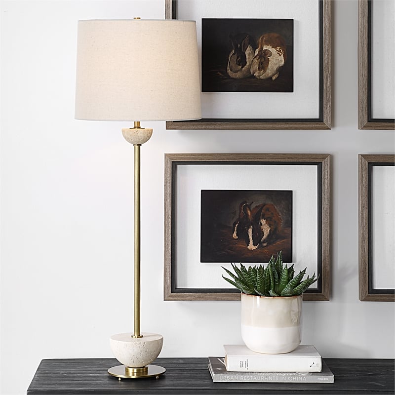 Uttermost Hemisphere Brass Buffet Lamp