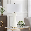 Uttermost Ridgeline Matte White Table Lamp