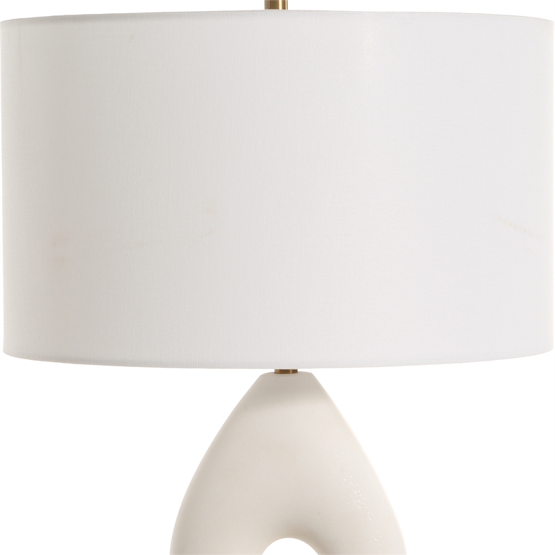 Uttermost Meridian Ivory Stone Table Lamp