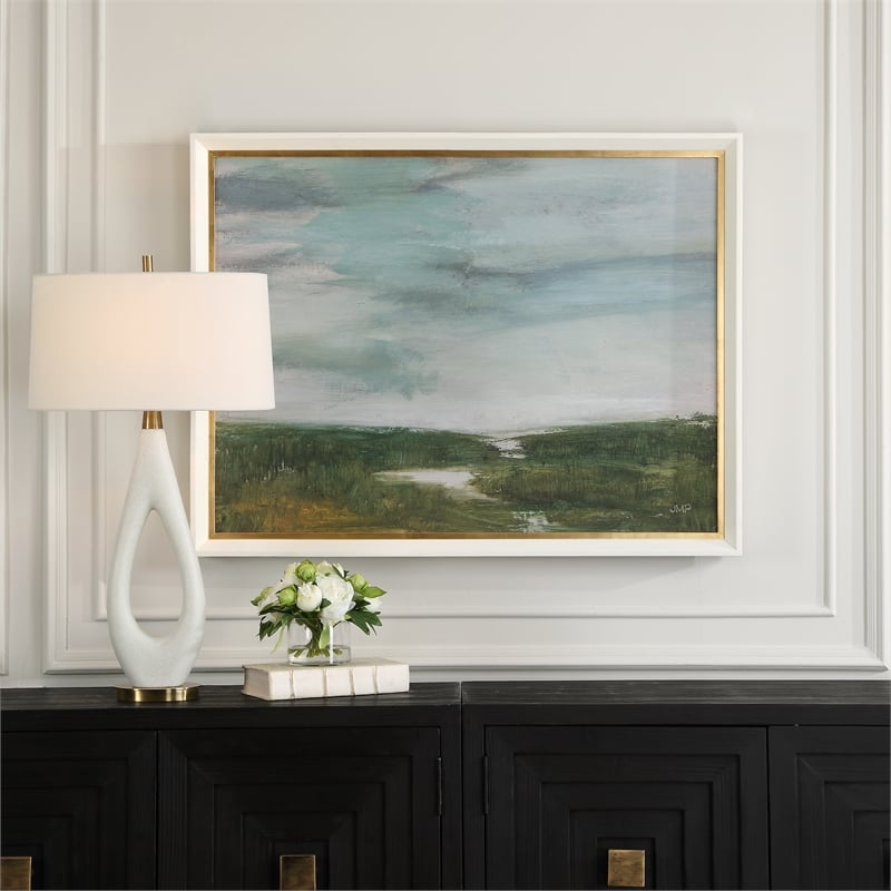 Uttermost The Path Of The Water Framed Print in Multi-Color