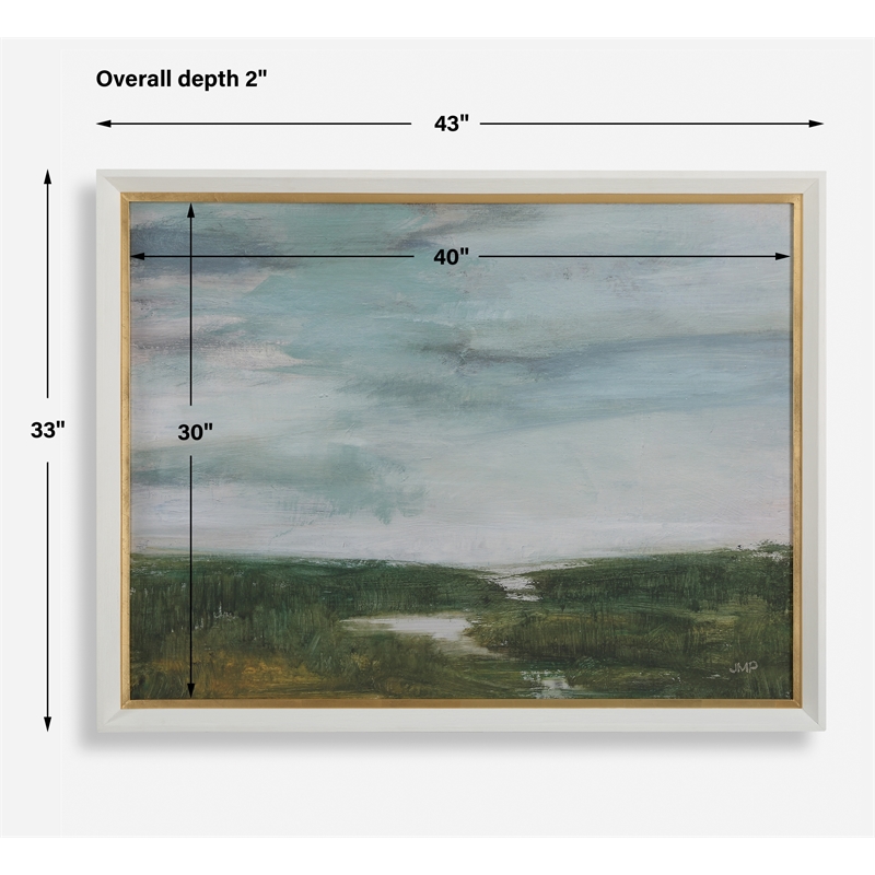 Uttermost The Path Of The Water Framed Print in Multi-Color
