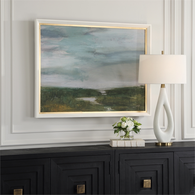 Uttermost The Path Of The Water Framed Print in Multi-Color
