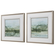 Uttermost Soft Sage Abstract Landscape Prints Set of 2