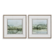 Uttermost Soft Sage Abstract Landscape Prints Set of 2