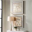 Uttermost Unpredictable Hand Painted Canvases in Multi-Color (Set of 2)