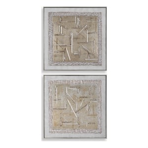Uttermost Unpredictable Hand Painted Canvases in Multi-Color (Set of 2)