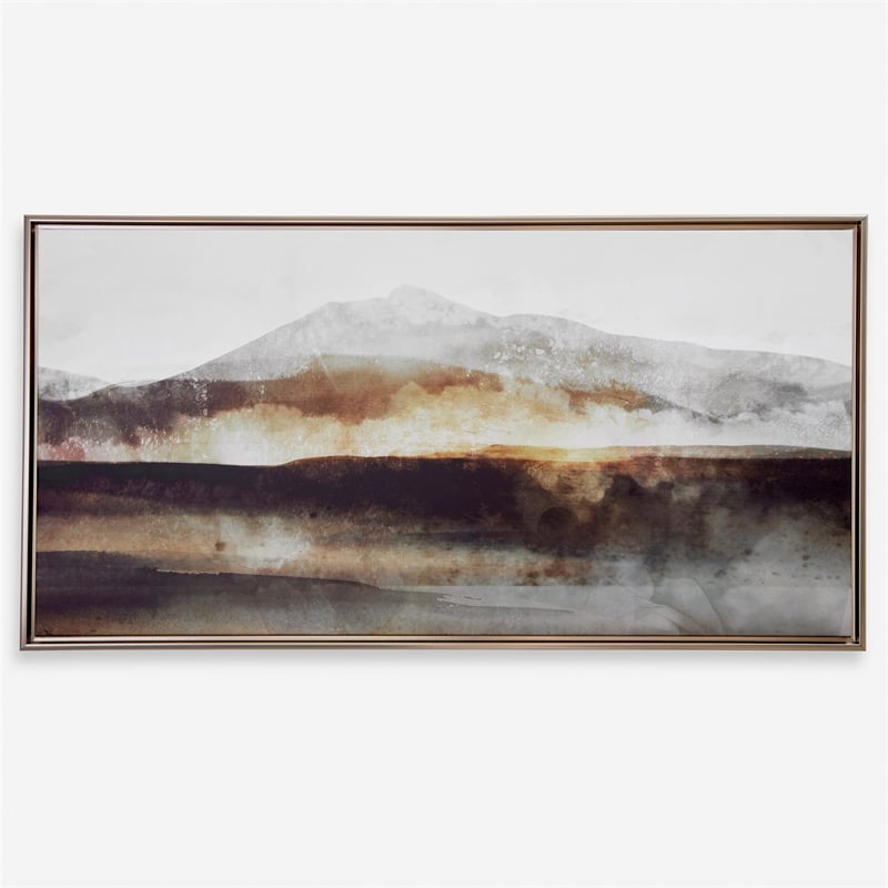 Uttermost Splash Of Land Framed Canvas in Multi-Color