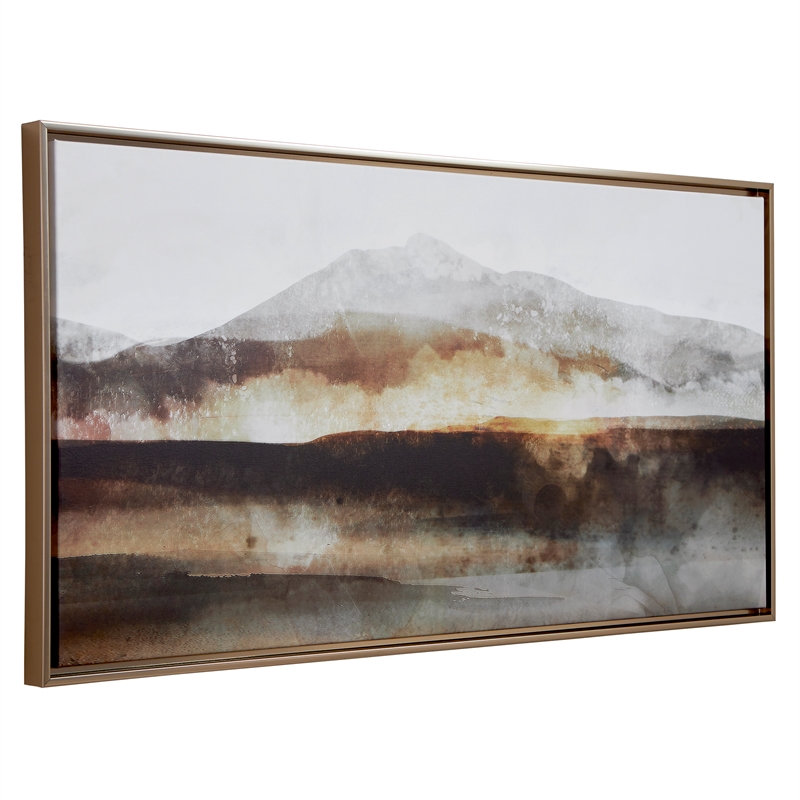 Uttermost Splash Of Land Framed Canvas in Multi-Color
