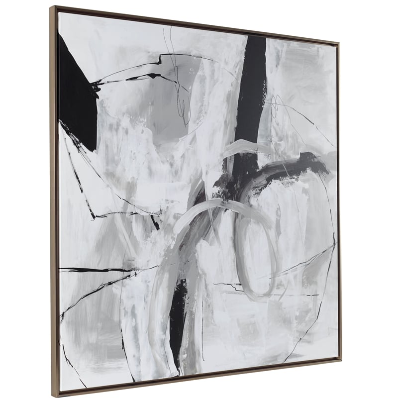 Uttermost Looping Eternity Framed Abstract Art in Multi-Color