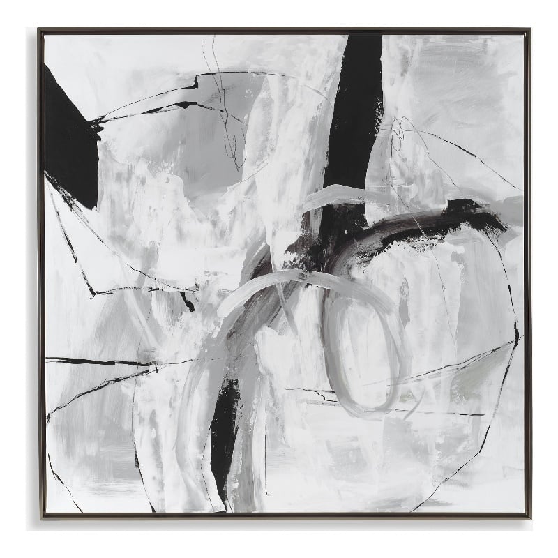 Uttermost Looping Eternity Framed Abstract Art in Multi-Color