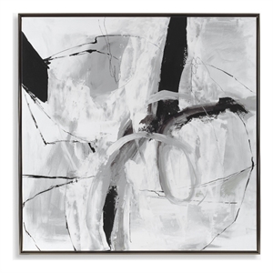 Uttermost Looping Eternity Framed Abstract Art in Multi-Color