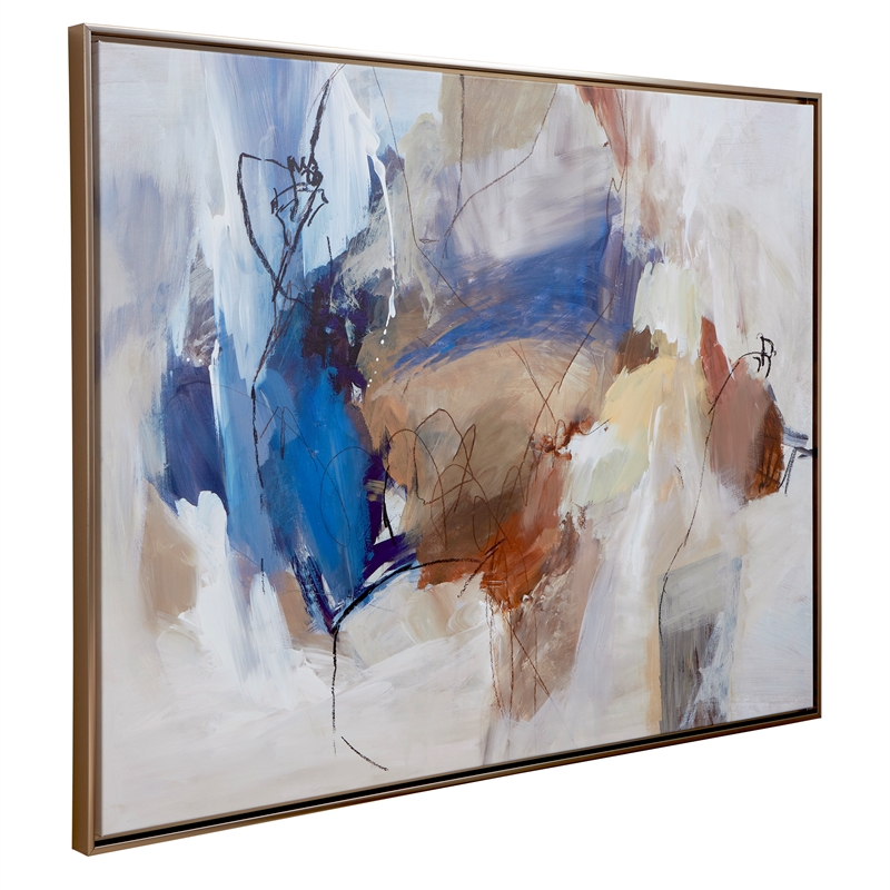 Uttermost Subtle Nuances Framed Abstract Art in Multi-Color
