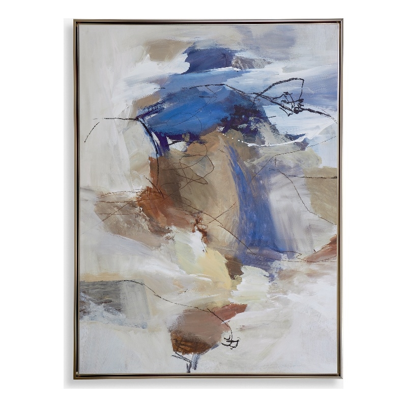 Uttermost Subtle Nuances Framed Abstract Art in Multi-Color