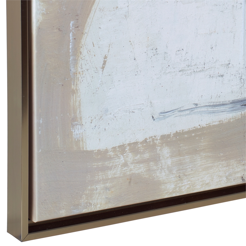 Uttermost Neutral Nirvana Abstract Canvas Art in Multi-Color