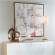 Uttermost Neutral Nirvana Abstract Canvas Art in Multi-Color
