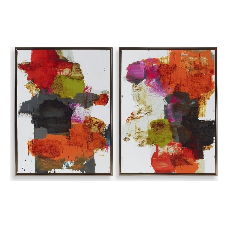Uttermost Tried And True Framed Abstract Art in Multi-Color (Set of 2)
