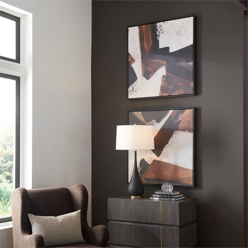 Uttermost Tactile Inspiration Framed Abstract Art in Multi-Color (Set of 2)