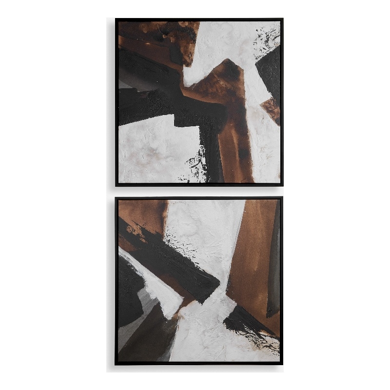Uttermost Tactile Inspiration Framed Abstract Art in Multi-Color (Set of 2)