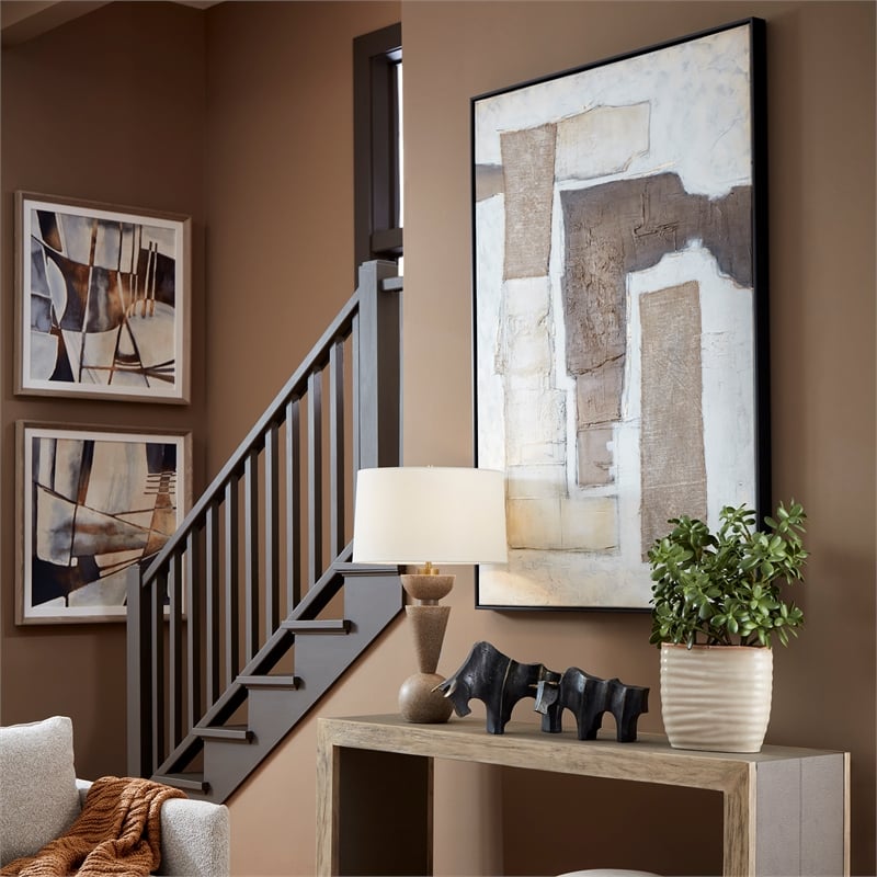 Uttermost Interference Hand Painted Canvas in Multi-Color