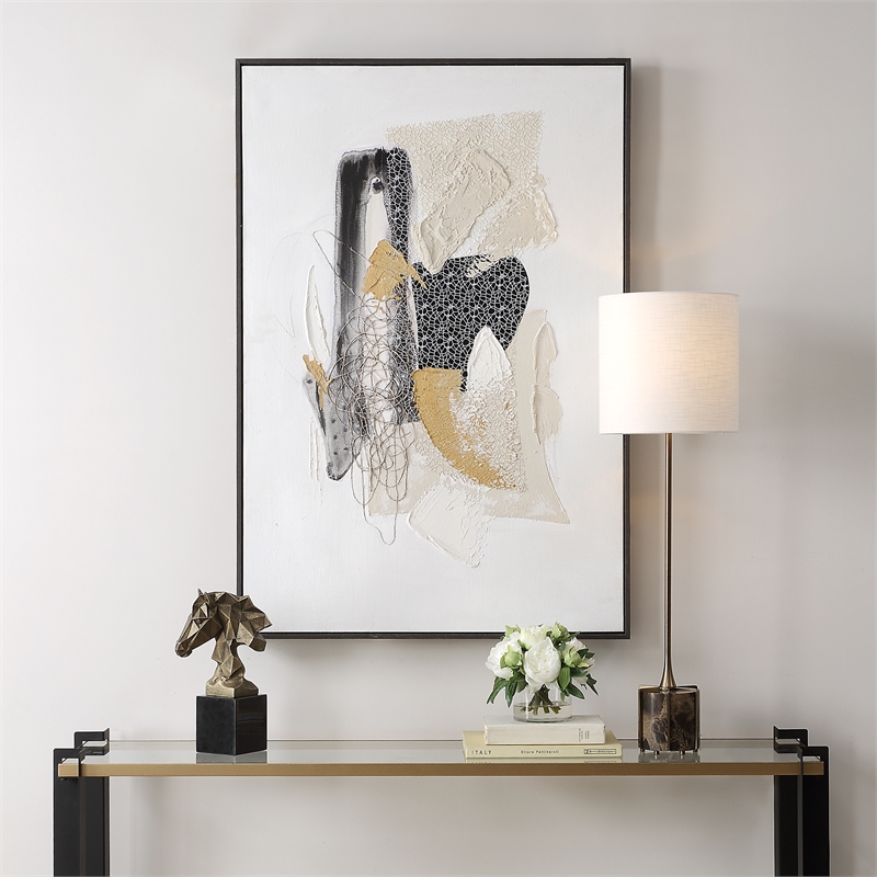 Uttermost Scatter Abstract Hand Painted Canvas Art in Multi-Color