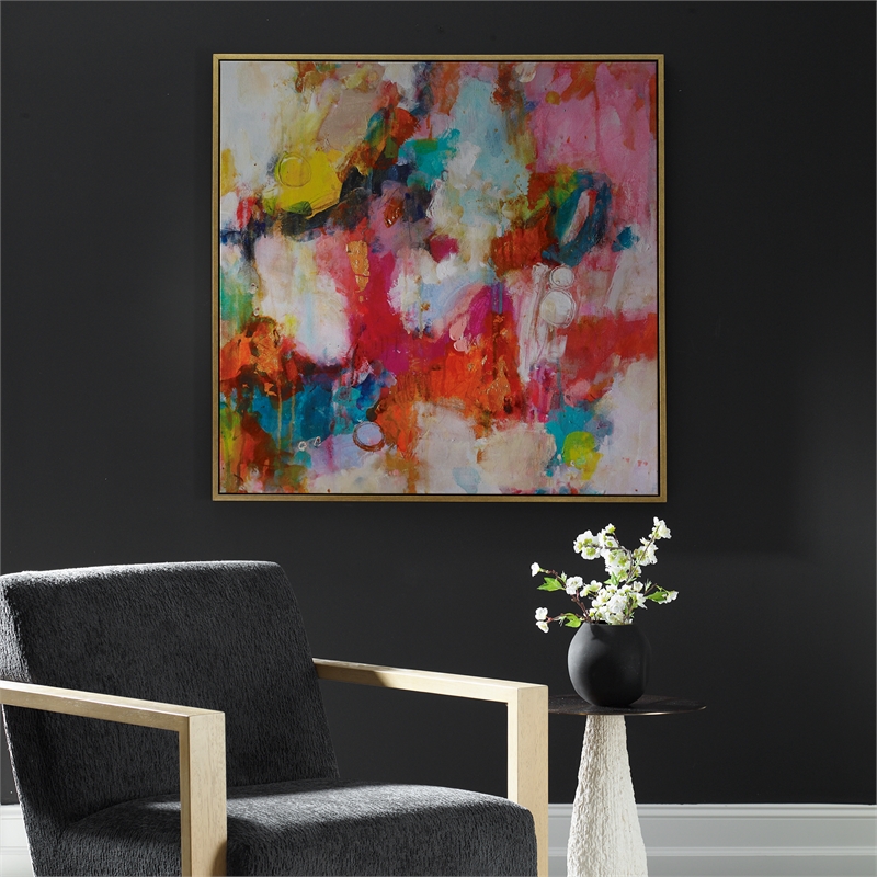 Uttermost A Colorful Mindset Framed Abstract Art in Multi-Color