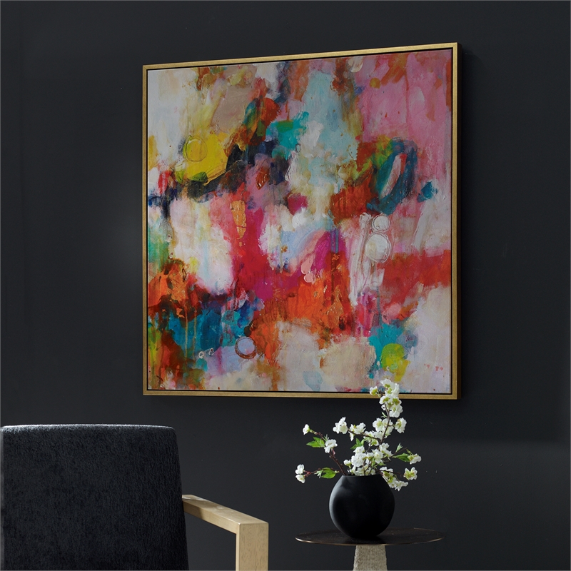 Uttermost A Colorful Mindset Framed Abstract Art in Multi-Color