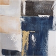 Uttermost Waterfront Geometric Abstract Art in Multi-Color