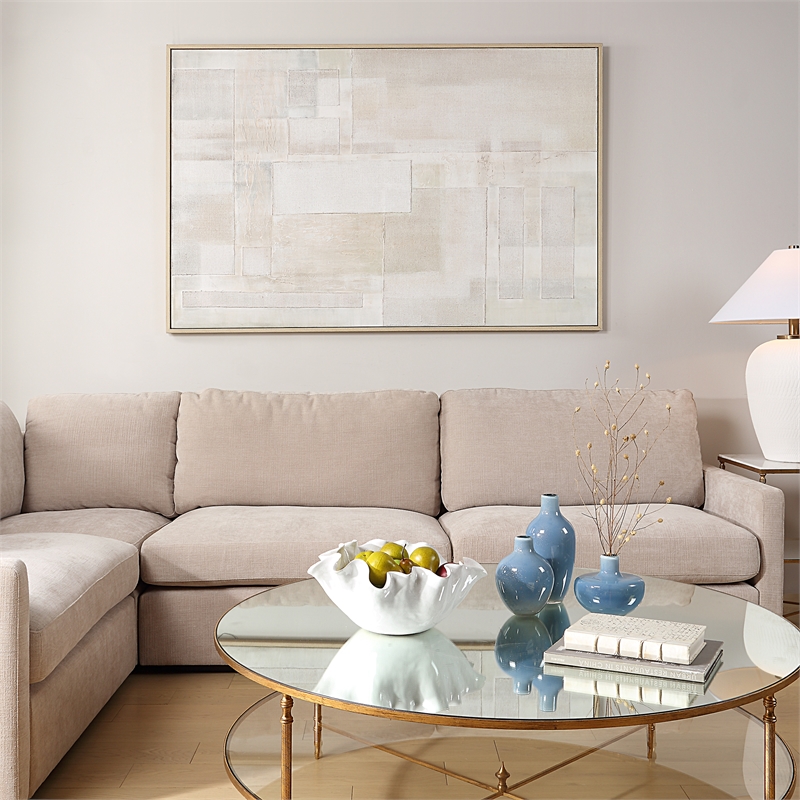 Uttermost Erase Canvas Abstract Art in Multi-Color