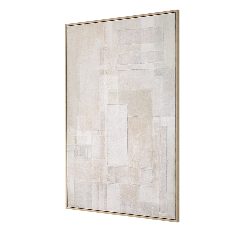 Uttermost Erase Canvas Abstract Art in Multi-Color