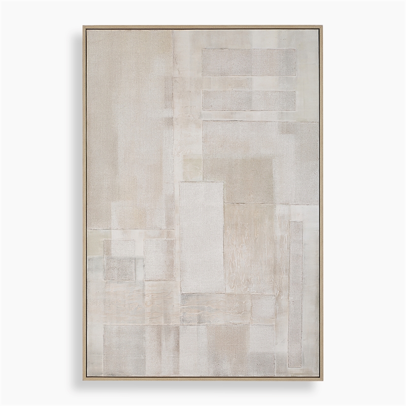 Uttermost Erase Canvas Abstract Art in Multi-Color